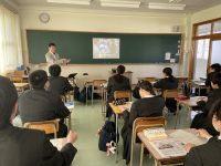 門川高等学校「地元企業による説明会」に参加しました